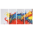 Tableau à l'huile, vague, peint à la main à 100%, toile de décoration murale XL - 120x60cm