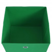 4x box pliable T362, box de rangement, tissu 28x28x28cm - vert
