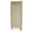 Range-chaussures, placard de camping, armoire pliable, tissu 140x52x18cm, crème
