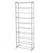 Range-chaussures, placard de camping, armoire pliable, tissu 140x52x18cm, crème
