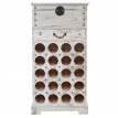 Etagère à vin Lucan pour 20 bouteilles / mobilier de bois / style Shabby Chic - blanc