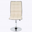 Lot de 6 chaises de séjour ou de salle à manger HWC-C41, style rétro, similicuir - crème