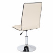 Lot de 6 chaises de séjour ou de salle à manger HWC-C41, style rétro, similicuir - crème