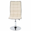 Lot de 6 chaises de séjour ou de salle à manger HWC-C41, style rétro, similicuir - crème