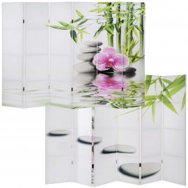 Paravent / cloison de séparation T234, 6 pans - motif Kho Samui 180x240cm