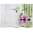 Paravent / cloison de séparation T234, 6 pans - motif Kho Samui 180x240cm