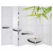Paravent / cloison de séparation T234, 6 pans - motif Kho Samui 180x240cm