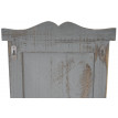 2x patère, portemanteau, vestiaire ouvert, 28x3,5x109cm, shabby, vintage, gris