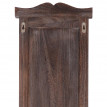 2x patère, portemanteau, vestiaire ouvert, 28x3,5x109cm, shabby, vintage, marron
