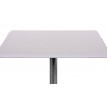 Table de bar / table haute Chicago, avec repose-pied, 63x63x110cm, blanc