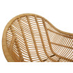 Lot de 6 chaises de salle à manger HWC-M28, chaise de cuisine en osier chaise en rotin chaise en rotin, Kubu rotin métal
