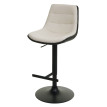 Lot de 2 tabourets de bar HWC-L85, chaise de bar tabouret de comptoir tabouret pivotant, hauteur réglable avec dossier simili