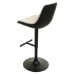 Lot de 2 tabourets de bar HWC-L85, chaise de bar tabouret de comptoir tabouret pivotant, hauteur réglable avec dossier simili