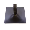 Table de bistrot HWC-H10, table de bar, industrielle Gastro métal orme massif certifié MVG 70x70cm ~ brun clair