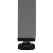 Table de nuit HWC-L84 - armoire de chevet commode - métal 63x40x40cm - mélaminé - gris