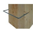 Tabouret de bar HWC-L76 - chaise de bar Tabouret de bar - bois massif industriel certifié MVG - naturel avec aspect métal
