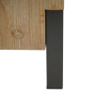 Table d'appoint HWC-L76b - Table de fleur - Métal industriel massif-bois certifié MVG - 46x32x32cm naturel