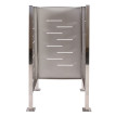 Clôture pour poubelles HWC-J55 - habillage pour poubelles Rangement pour poubelles - 150x85x85cm métal - inox