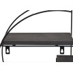 Étagère murale HWC-K76 - Étagère suspendue Étagère flottante - 4 étagères Métal massif-bois industriel 45x45x11cm - gris foncé