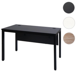 Bureau HWC-E94 - Table d'ordinateur 120x60cm - naturel-blanc