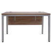 Bureau HWC-E94 - Table d'ordinateur 120x60cm - naturel-blanc
