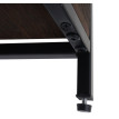 Étagère HWC-K71 - Étagère sur pied Étagère à plantes Étagère à livres - bois métal 3 étagères 90x100x35cm MVG-certifié - brun f