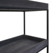Étagère HWC-K71 - Étagère sur pied Étagère à plantes Étagère à livres - bois métal 3 étagères 90x100x35cm MVG-certifié - gris f
