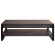 Rack TV HWC-L53 - Table TV Lowboard Table TV - métal 42x120x44cm - aspect marbre gris