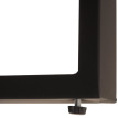 Rack TV HWC-L53 - Table TV Lowboard Table TV - métal 42x120x44cm - aspect marbre gris