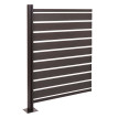 Alu clôtures pour poubelles HWC-K57 - élément d'extension habillage de poubelle - aspect bois extensible 130x100x6cm - anthraci