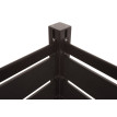 Alu clôtures pour poubelles HWC-K57 - élément d'extension habillage de poubelle - aspect bois extensible 130x100x6cm - anthraci