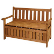 Banc de jardin HWC-L68 avec espace de rangement - Outdoor sapin bois MVG 114cm - brun