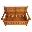 Banc de jardin HWC-L68 avec espace de rangement - Outdoor sapin bois MVG 114cm - brun