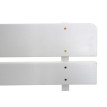 Banc de jardin HWC-L66 - banc en bois Banc de parc - qualité gastronomique - bois massif 148cm - blanc