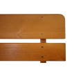 Banc de jardin HWC-L66 - banc en bois Banc de parc - qualité gastronomique - bois massif 148cm - miel
