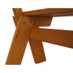 Banc de jardin HWC-L66 - banc en bois Banc de parc - qualité gastronomique - bois massif 148cm - miel