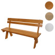 Banc de jardin HWC-L66 - banc en bois Banc de parc - qualité gastronomique - bois massif 148cm - miel
