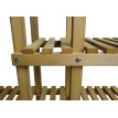 Étagère à plantes HWC-L71 - Étagère à fleurs - 5 étagères - 95x105x25cm Outdoor Sapin Bois MVG - brun