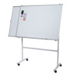 Tableau blanc HWC-C85b - avec tableau extensible Tableau magnétique Tableau d'affichage - mobile sur roulettes - accessoires inc