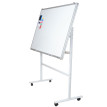 Tableau blanc HWC-C85b - avec tableau extensible Tableau magnétique Tableau d'affichage - mobile sur roulettes - accessoires inc