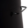 Bol de feu avec grill HWC-K96 - foyer panier de feu BBQ - grille plaque de grill - acier inox Ø 58cm noir
