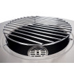 Bol de feu avec grill HWC-K96 - foyer panier de feu BBQ - grille plaque de grill - acier inox Ø 58cm noir