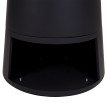 Bol de feu avec grill HWC-K96 - foyer panier de feu BBQ - grille plaque de grill - acier inox Ø 58cm noir