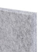 Lot de 6 panneaux muraux acoustiques HWC-L52 - panneaux muraux acoustiques - insonorisant 1qm surface 60x30cm - gris clair