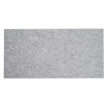 Lot de 6 panneaux muraux acoustiques HWC-L52 - panneaux muraux acoustiques - insonorisant 1qm surface 60x30cm - gris clair