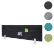 Cloison de bureau HWC-G76 - écran de bureau Tableau d'affichage - insonorisation tissu/textile avec gaufrage - 100x30cm vert