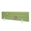 Cloison de bureau HWC-G76 - écran de bureau Tableau d'affichage - insonorisation tissu/textile avec gaufrage - 100x30cm vert