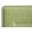 Cloison de bureau HWC-G76 - écran de bureau Tableau d'affichage - insonorisation tissu/textile avec gaufrage - 100x30cm vert