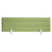 Cloison de bureau HWC-G76 - écran de bureau Tableau d'affichage - insonorisation tissu/textile avec gaufrage - 100x30cm vert