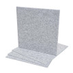 Jeu de 4 panneaux muraux acoustiques HWC-L52 - panneaux muraux acoustiques - insonorisant 1qm surface 50x50cm - gris clair